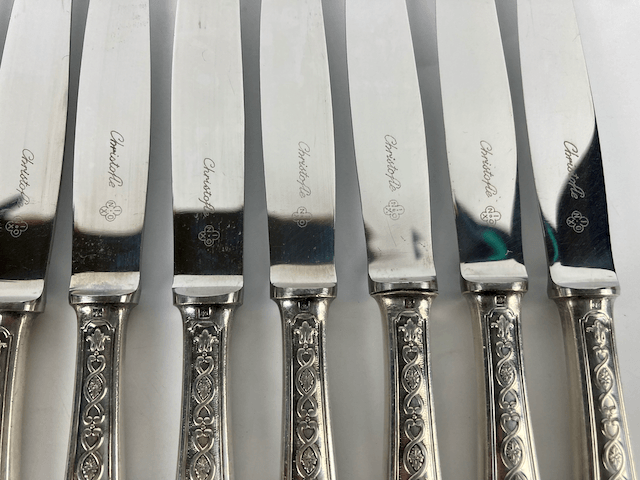Maison Christofle 12 dessert knives Villeroy model