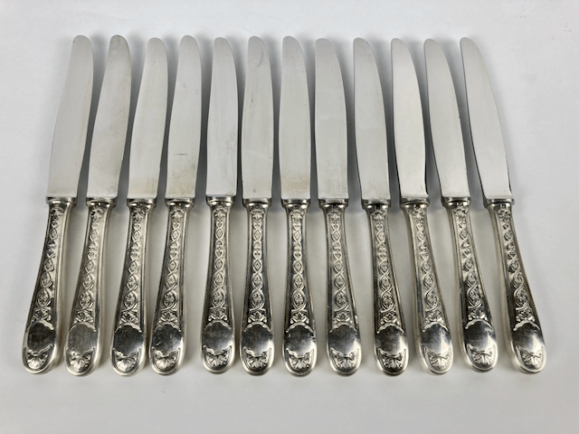 Maison Christofle 12 dessert knives Villeroy model
