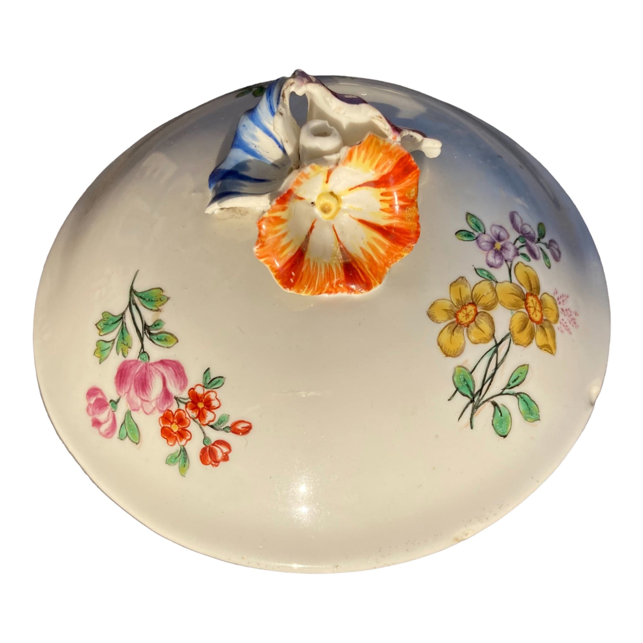 Pot porcelaine tendre Chantilly XVIIIe.