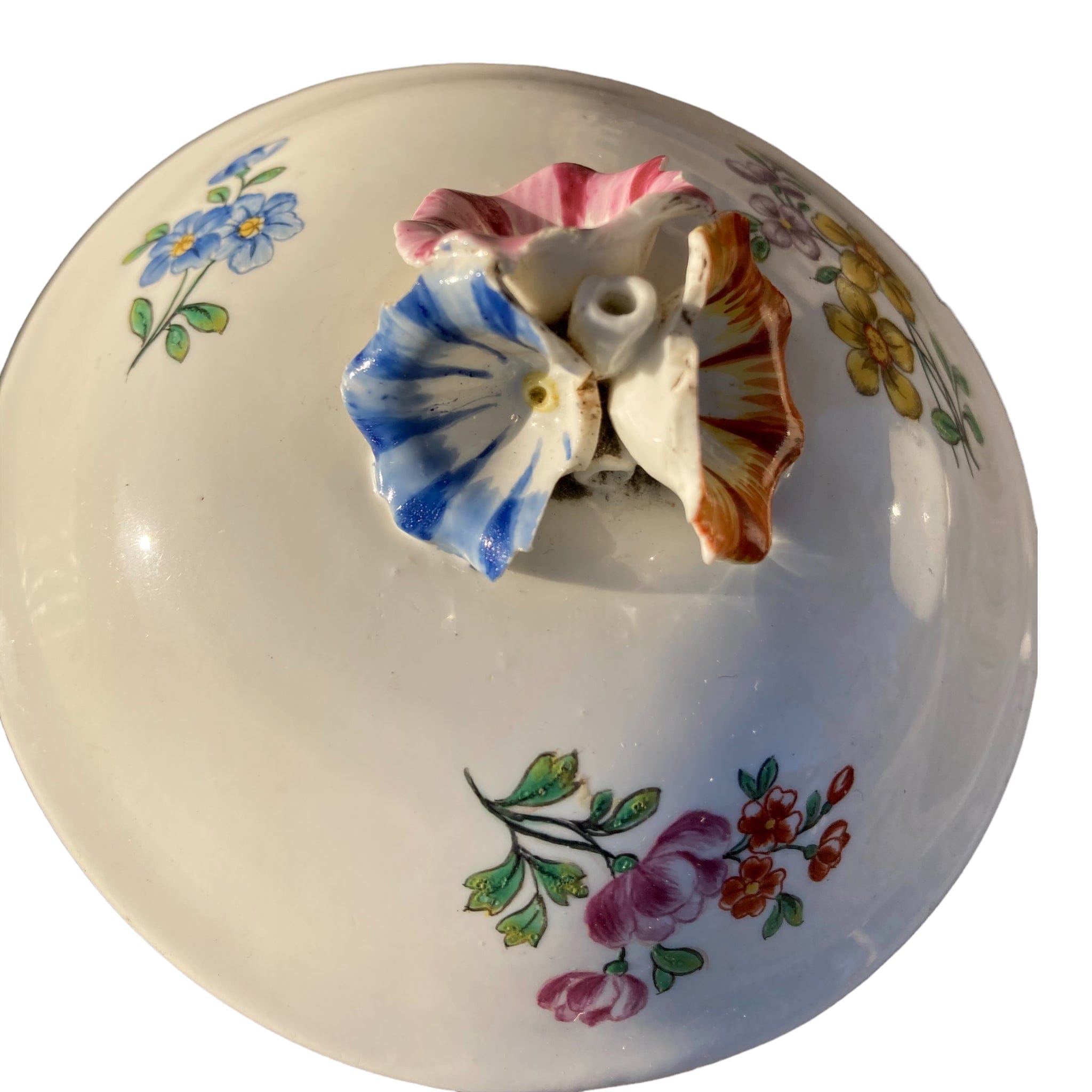 Pot porcelaine tendre Chantilly XVIIIe.