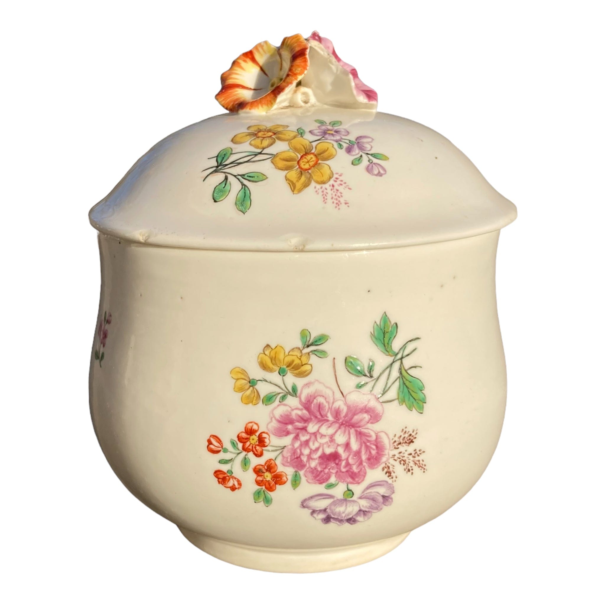 Pot porcelaine tendre Chantilly XVIIIe.