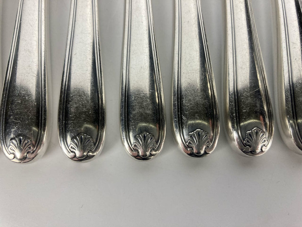 Maison Christofle Coquille Marot  12 Couteaux à Entremets