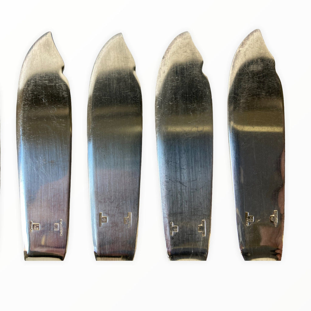 Maison Christofle perles 9 coltelli da pesce