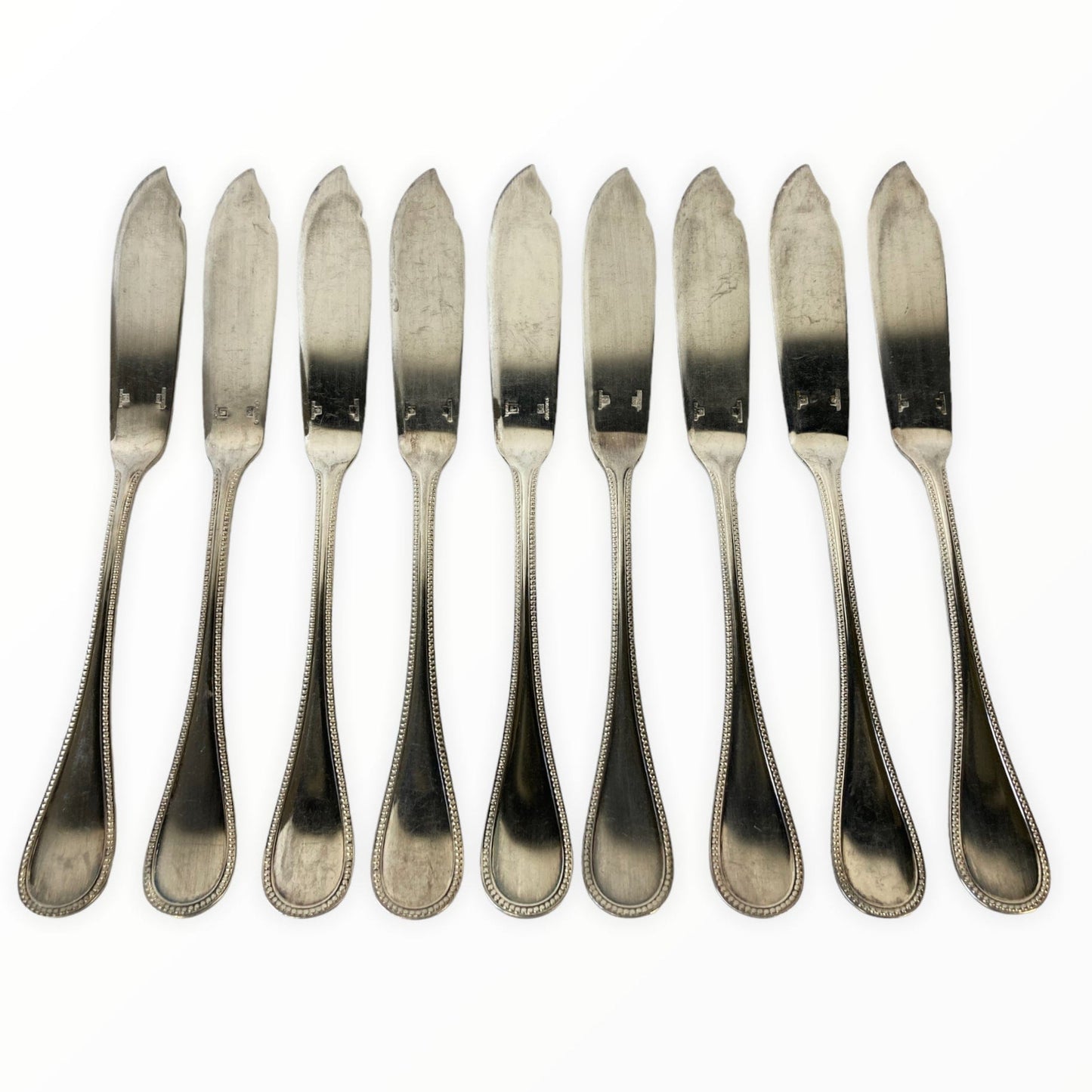 Maison Christofle perlas 9 cuchillos de pescado