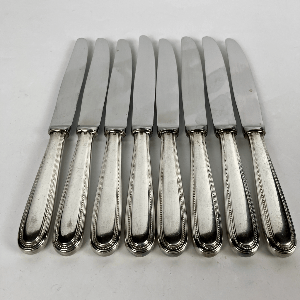Maison Christofle 8 couteaux à entremets perles