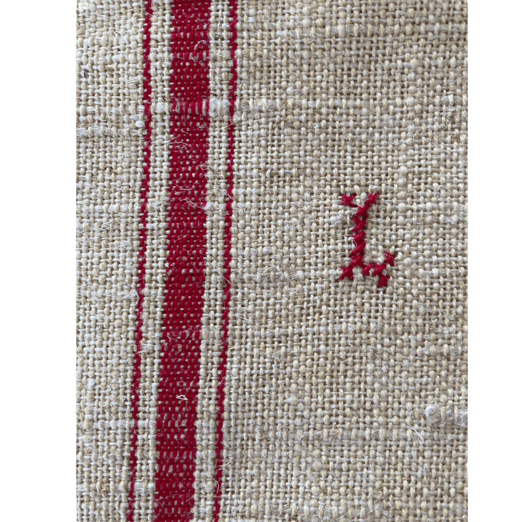 Torchon ancien en chanvre naturel