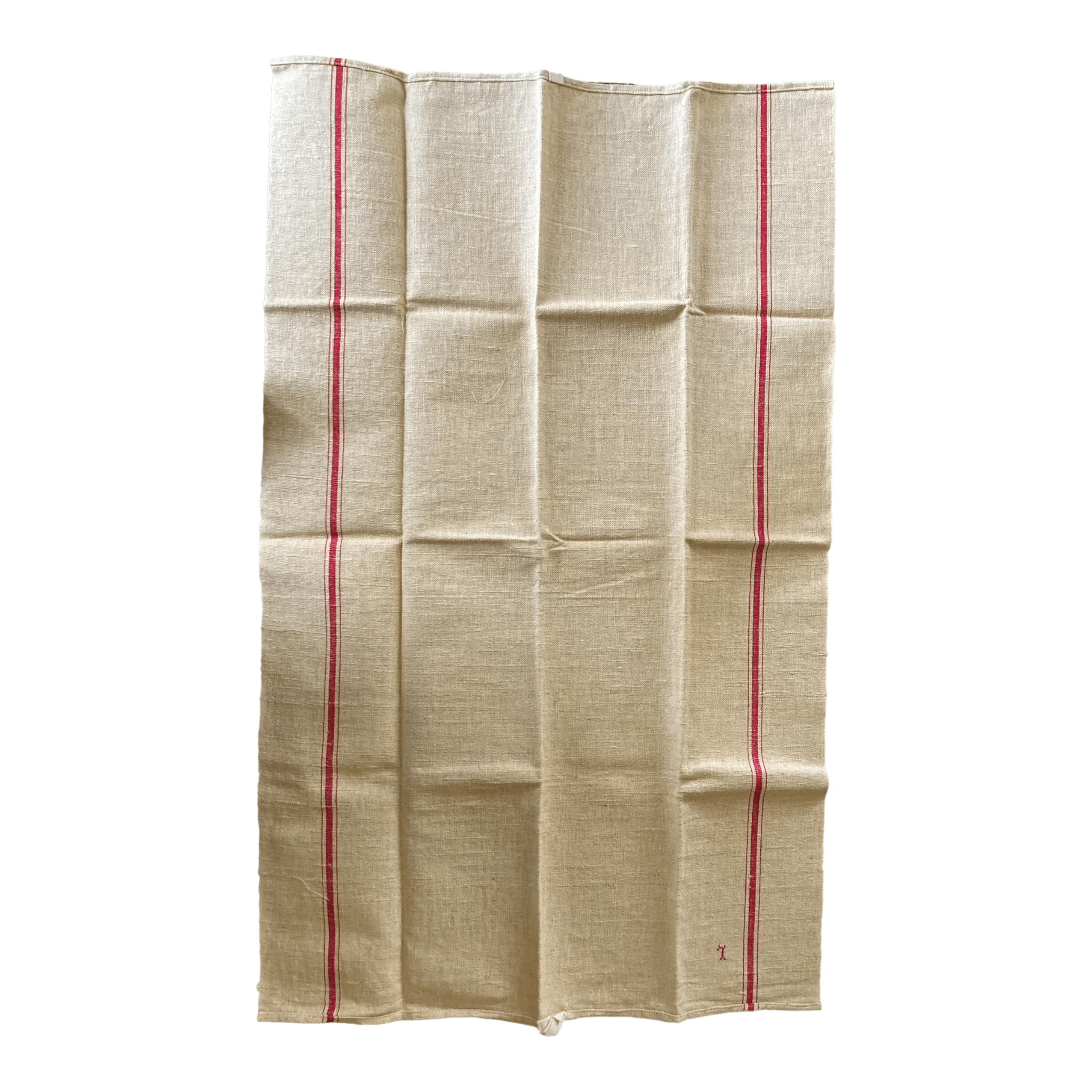 Torchon ancien en chanvre naturel