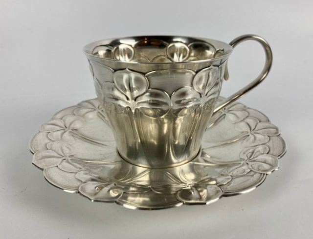 Art Nouveau Mug WMF 1900 silver plated Clover