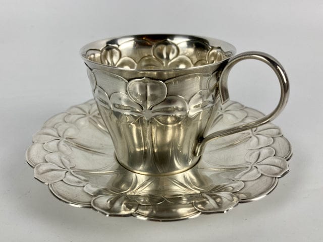 Art Nouveau Mug WMF 1900 silver plated Clover