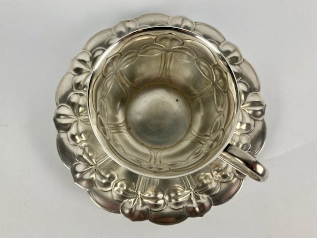 Art Nouveau Mug WMF 1900 silver plated Clover