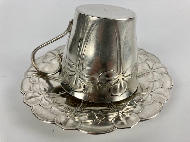 Art Nouveau Mug WMF 1900 silver plated Clover