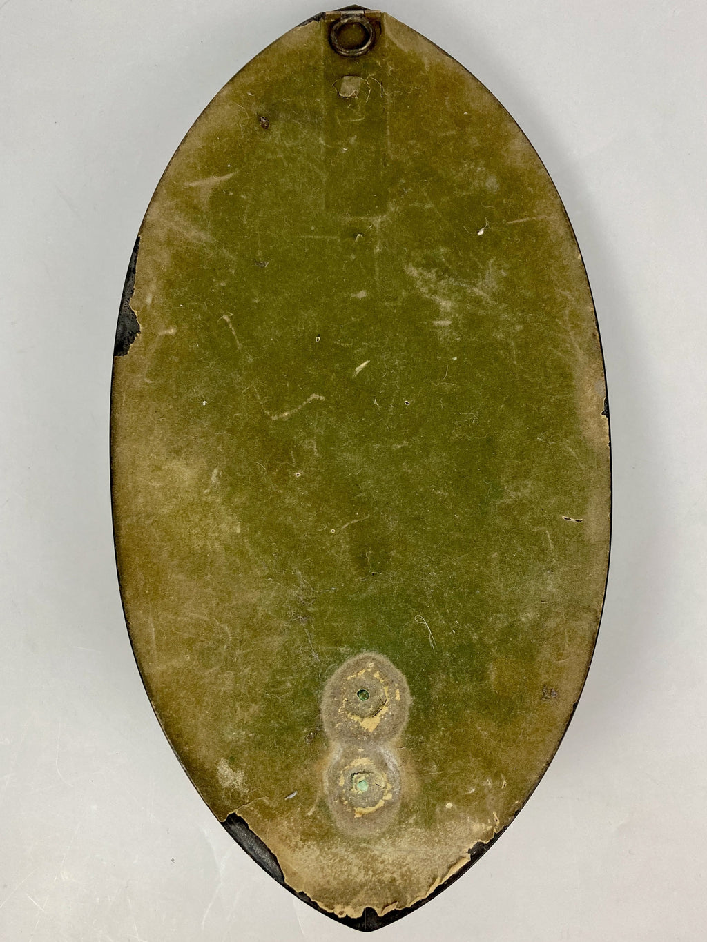 Bénitier ancien bronze argenté et marbre noir xix christ