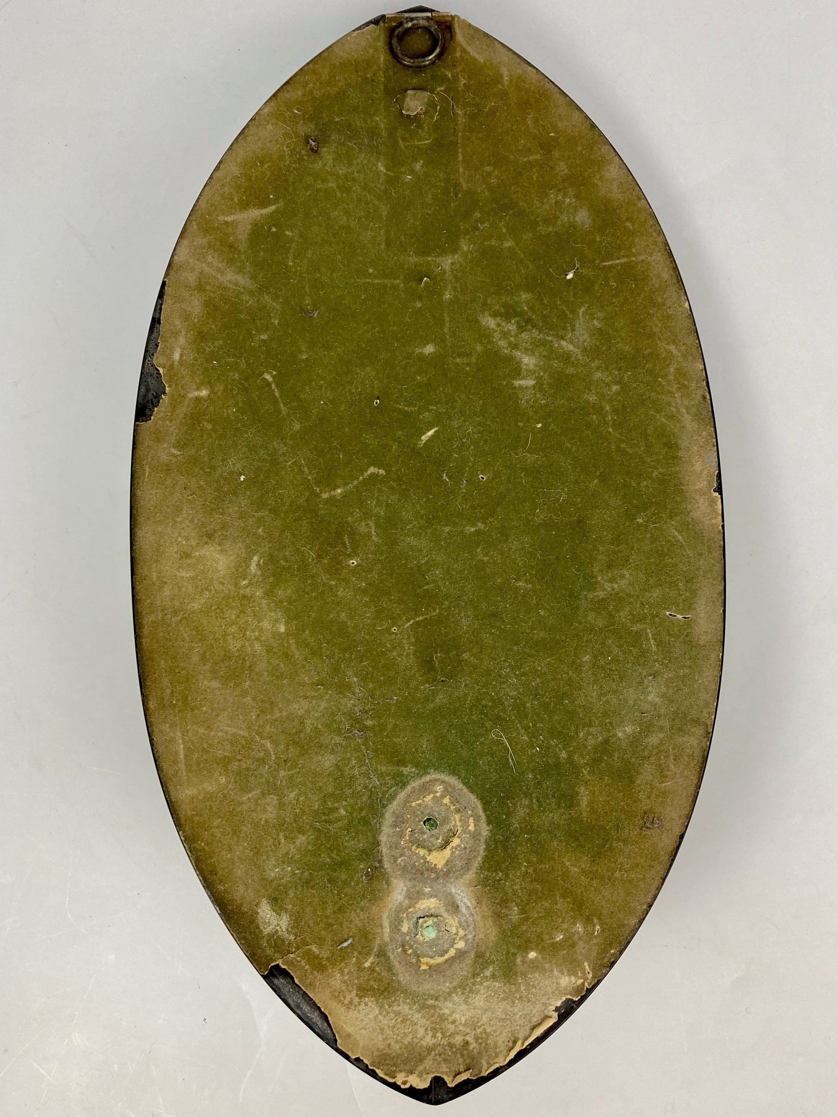 Bénitier ancien bronze argenté et marbre noir xix christ