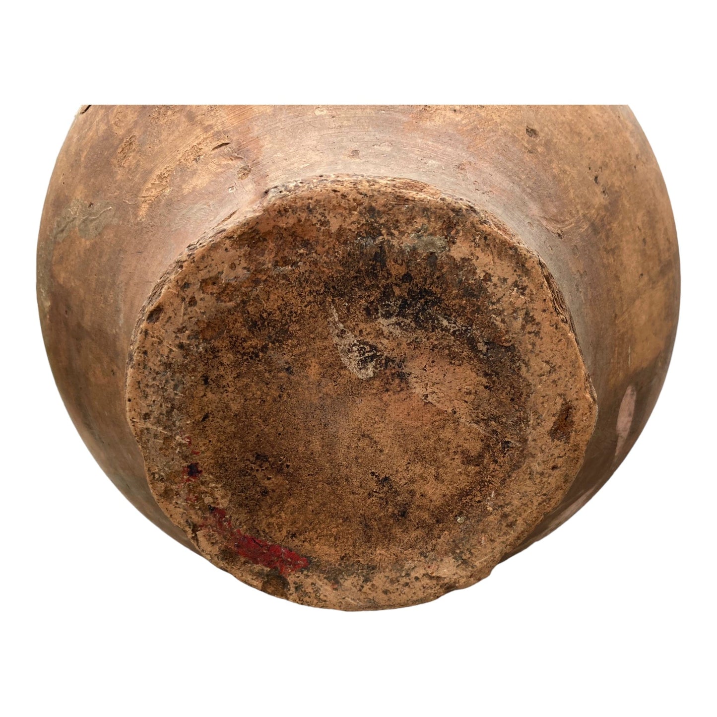 ancienne gargoulette en terre cuite vernissée