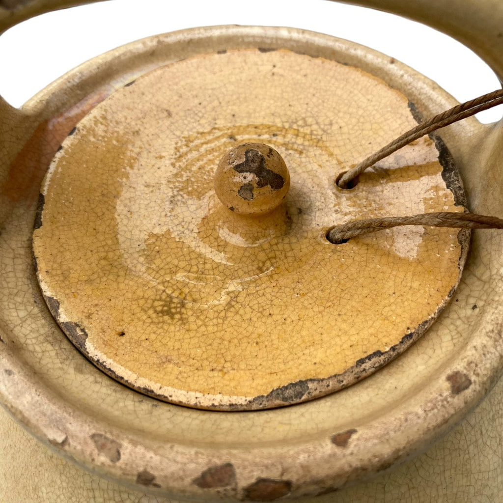 ancienne gargoulette en terre cuite vernissée