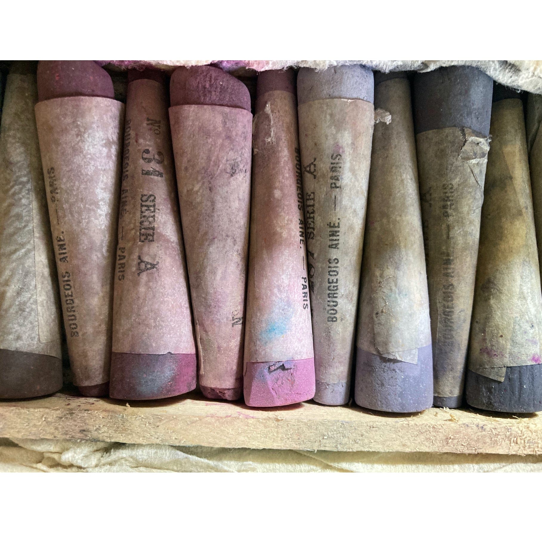 Pastels anciens Bourgeois ainé