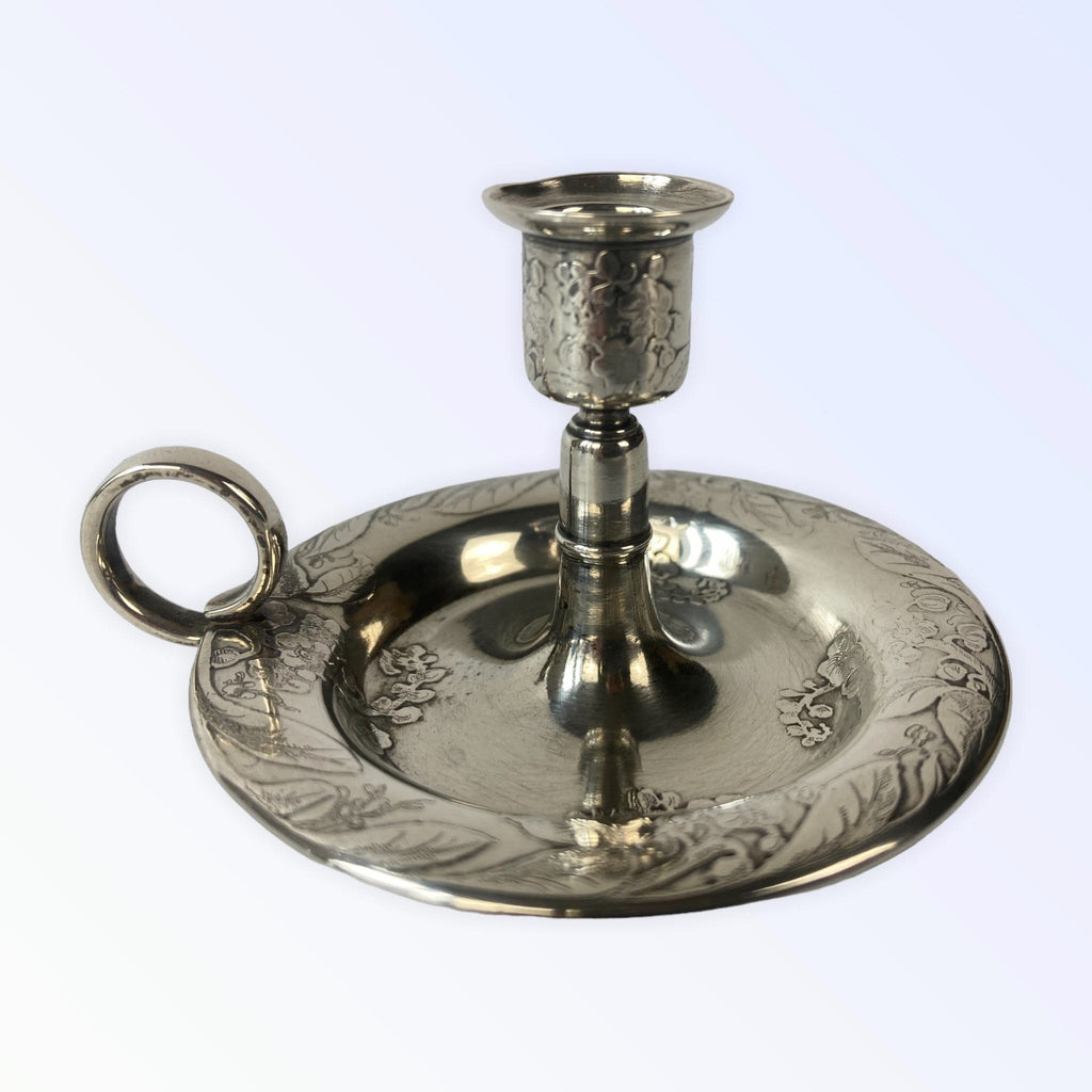 Tiffany and co ancien bougeoir à main argent massif Art nouveau Japonisant