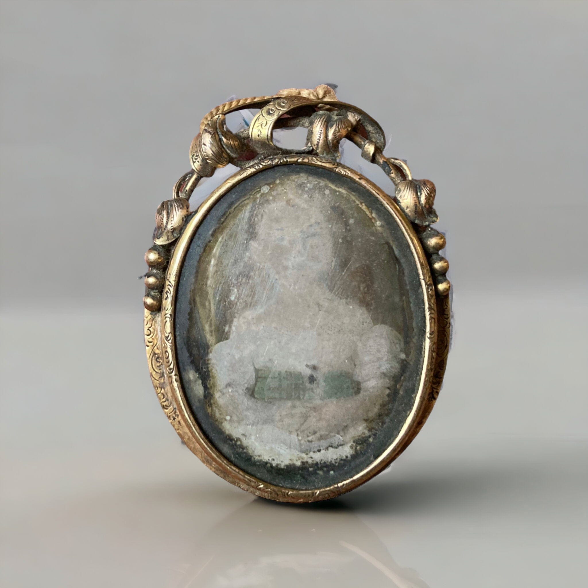 Broche daguerréotype XIXe. portrait enfant