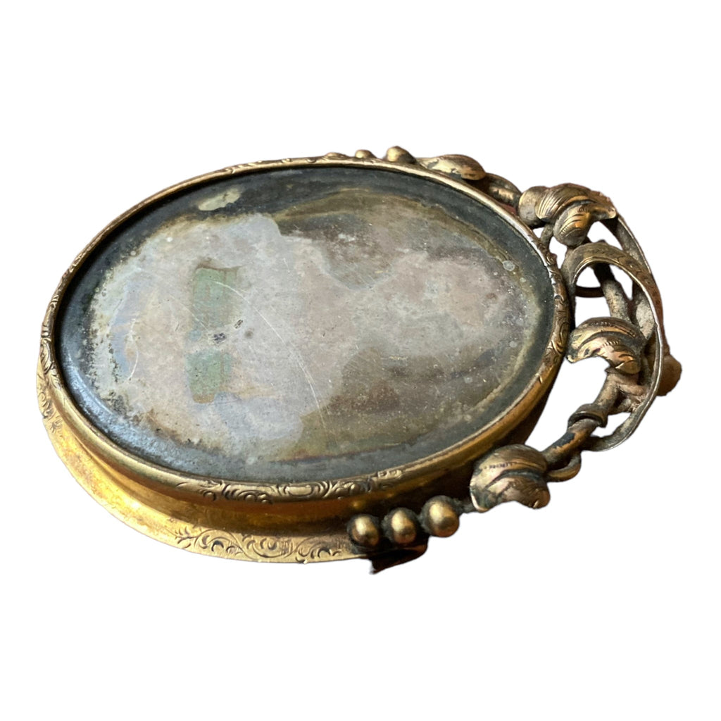 Broche daguerréotype XIXe. portrait enfant