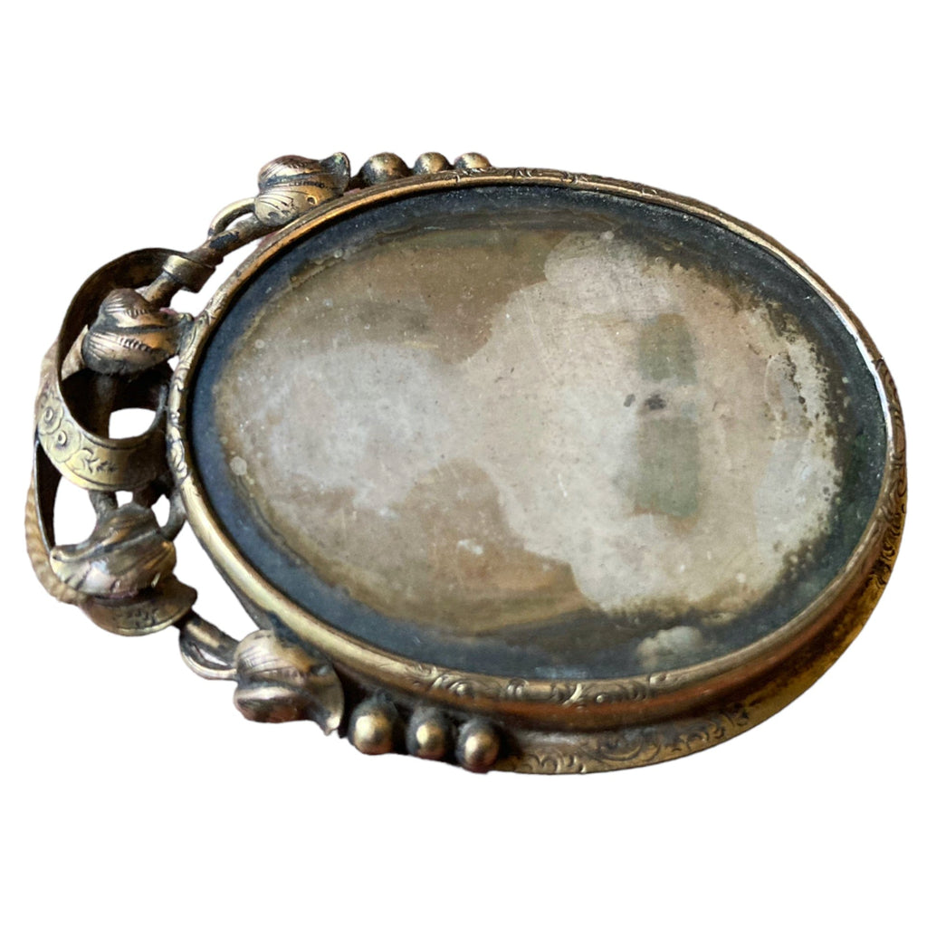 Broche daguerréotype XIXe. portrait enfant