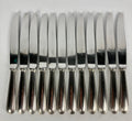 Christofle perle 12 grands couteaux métal argenté