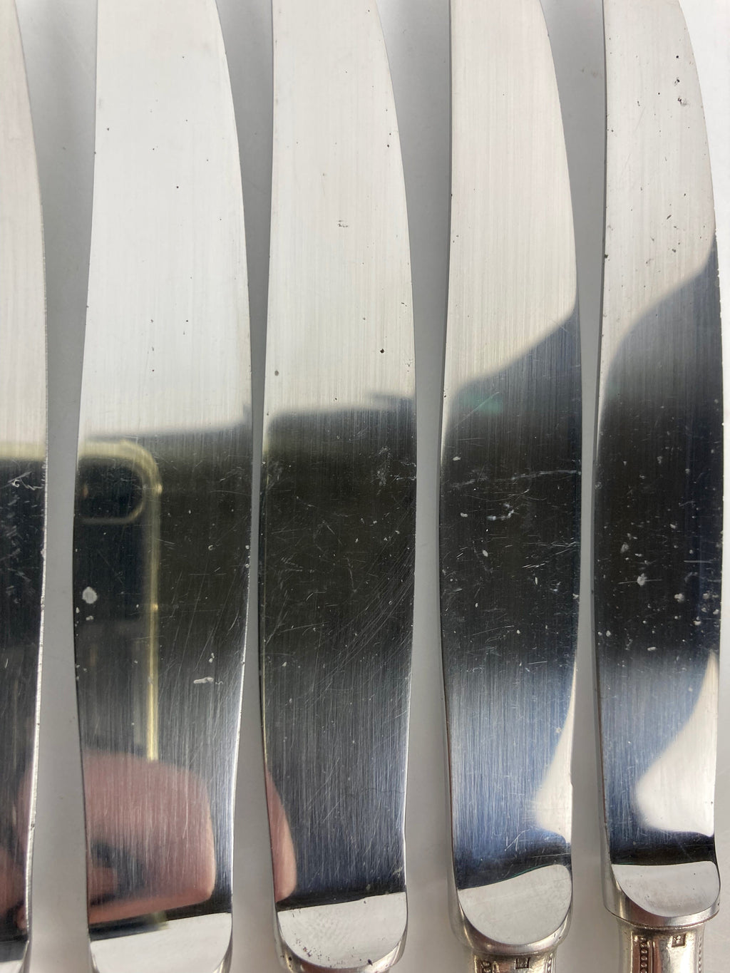 Christofle perle 12 grands couteaux métal argenté