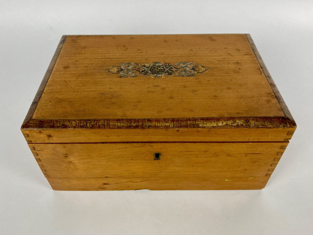 Ancien coffret de campagne voyage aquarelle 1900 boite aquarelliste
