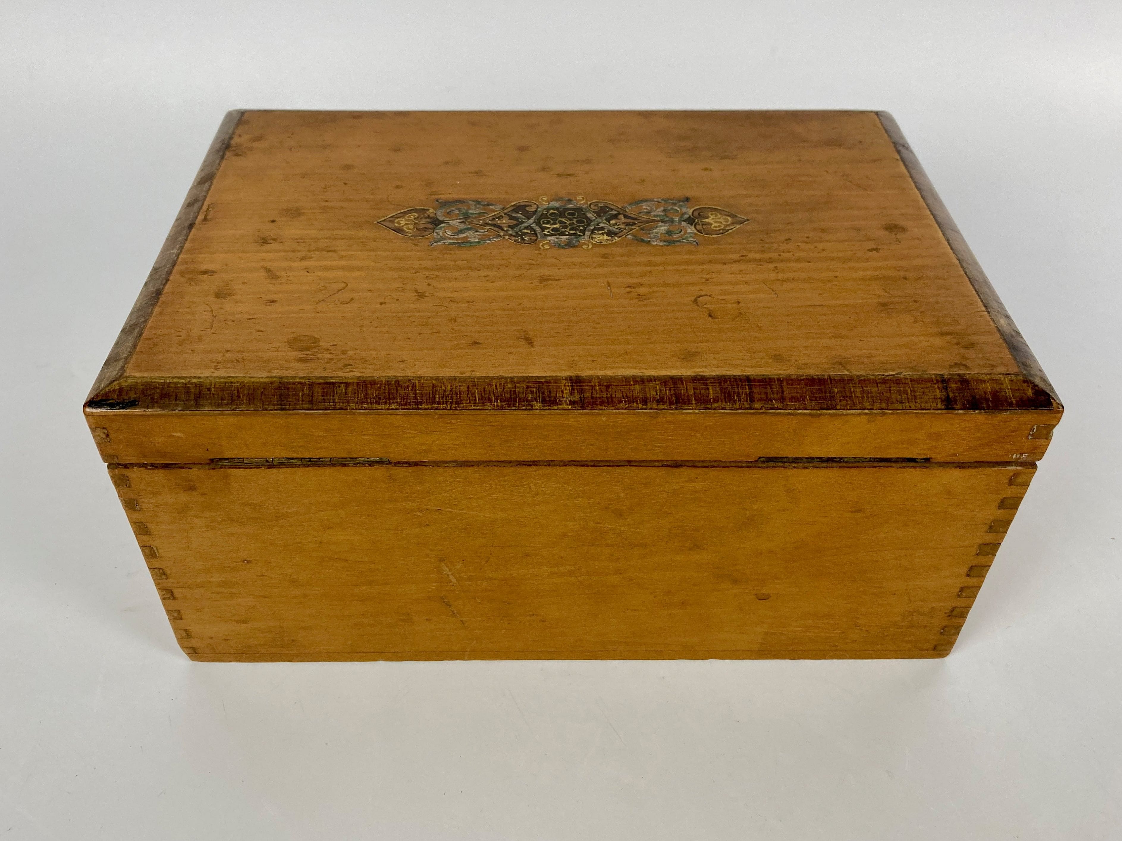 Ancien coffret de campagne voyage aquarelle 1900 boite aquarelliste