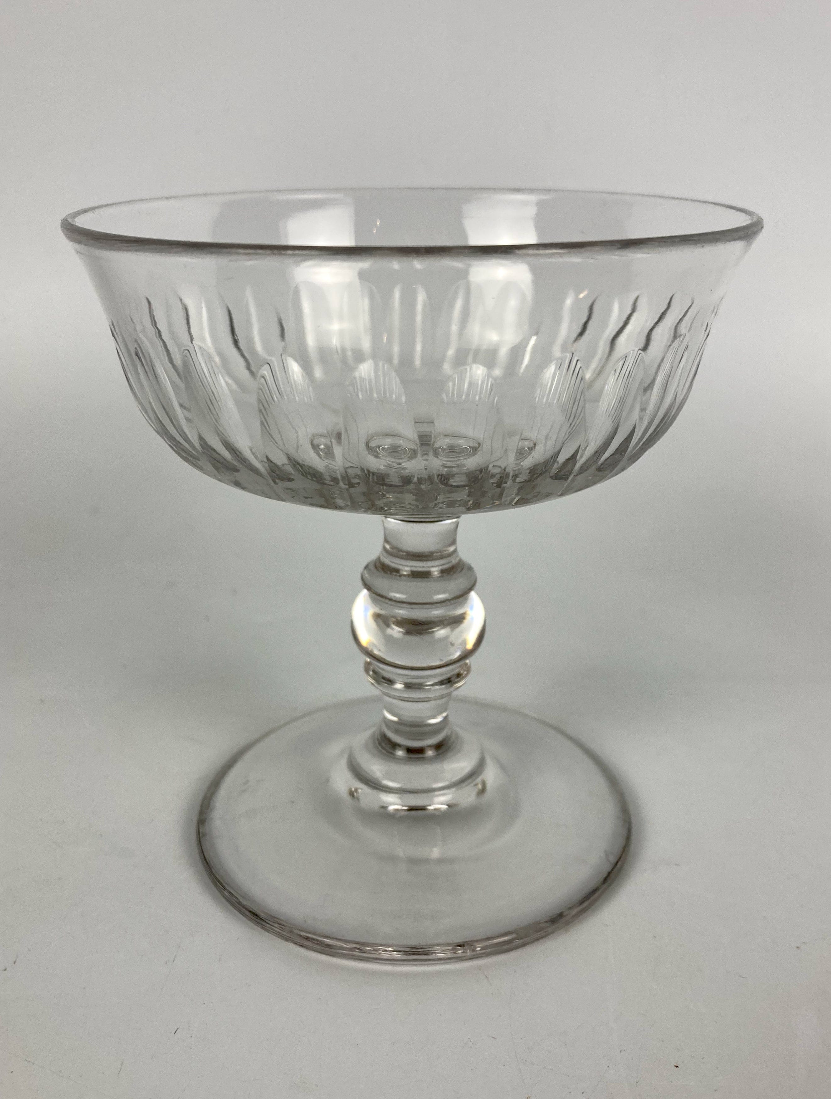 Coupe Champagne Cristal Taillé début XXème