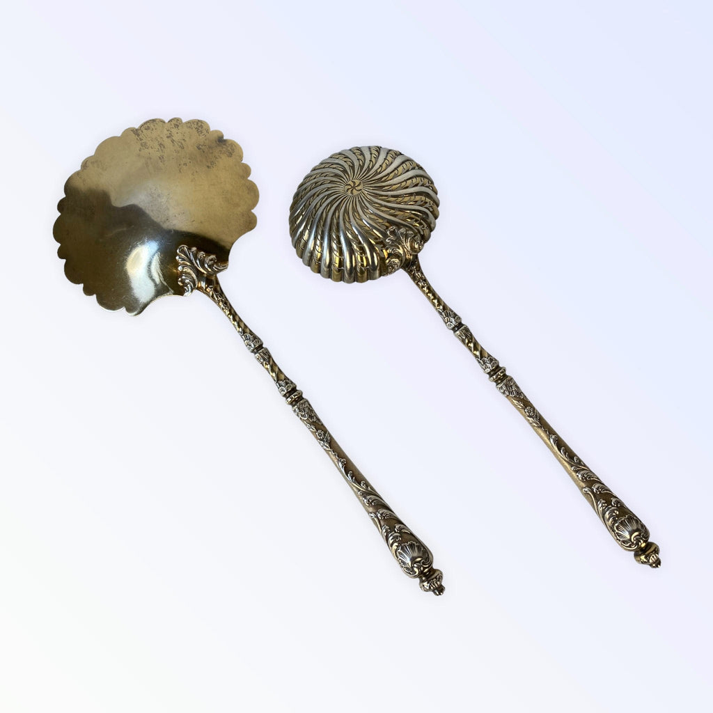 Anciens couverts à fraises argent vermeillé M.O Leneuf Victor