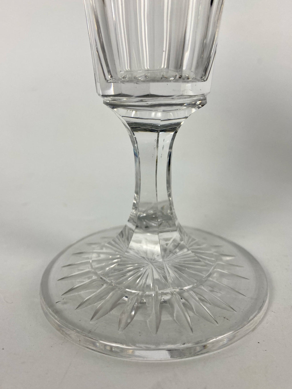 4 flutes à champagne en cristal à côtes plates XIX baccarat saint louis