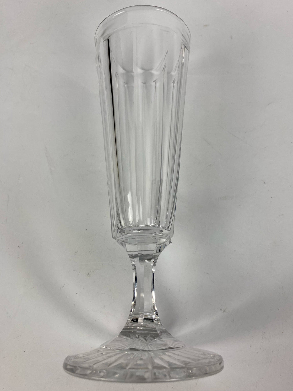 4 flutes à champagne en cristal à côtes plates XIX baccarat saint louis