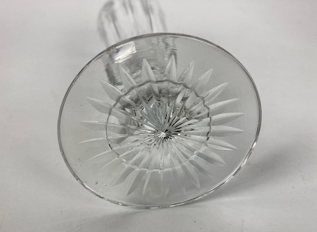 4 flutes à champagne en cristal à côtes plates XIX baccarat saint louis