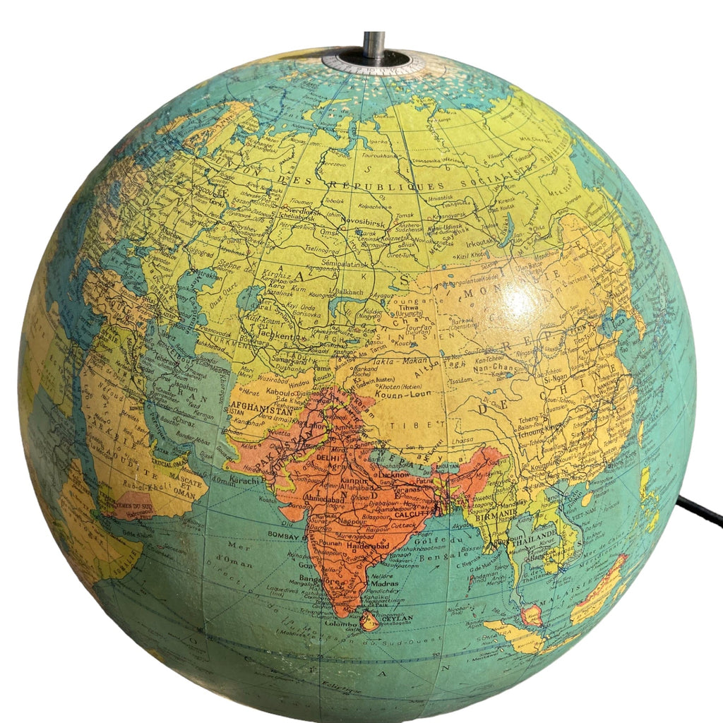 Globe terrestre vintage George Philip