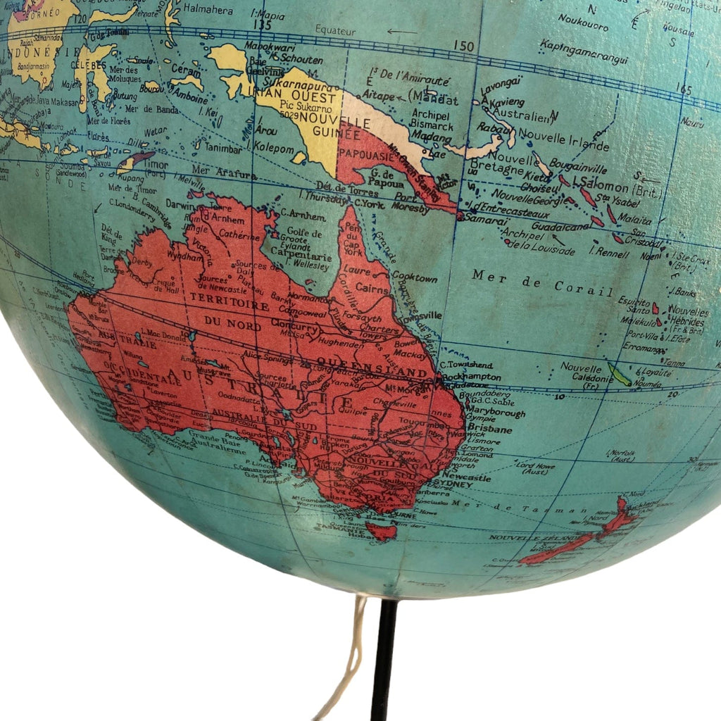 Globe terrestre vintage George Philip