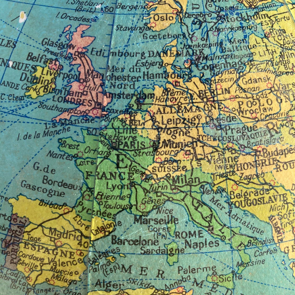 Globe terrestre vintage George Philip