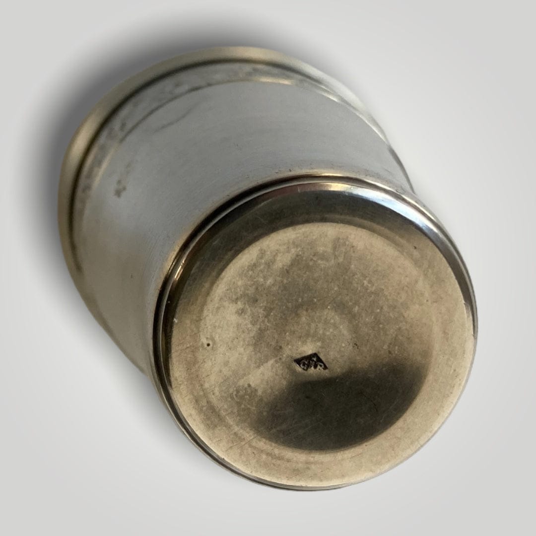 6 Gobelets à liqueur argent massif art nouveau 1900