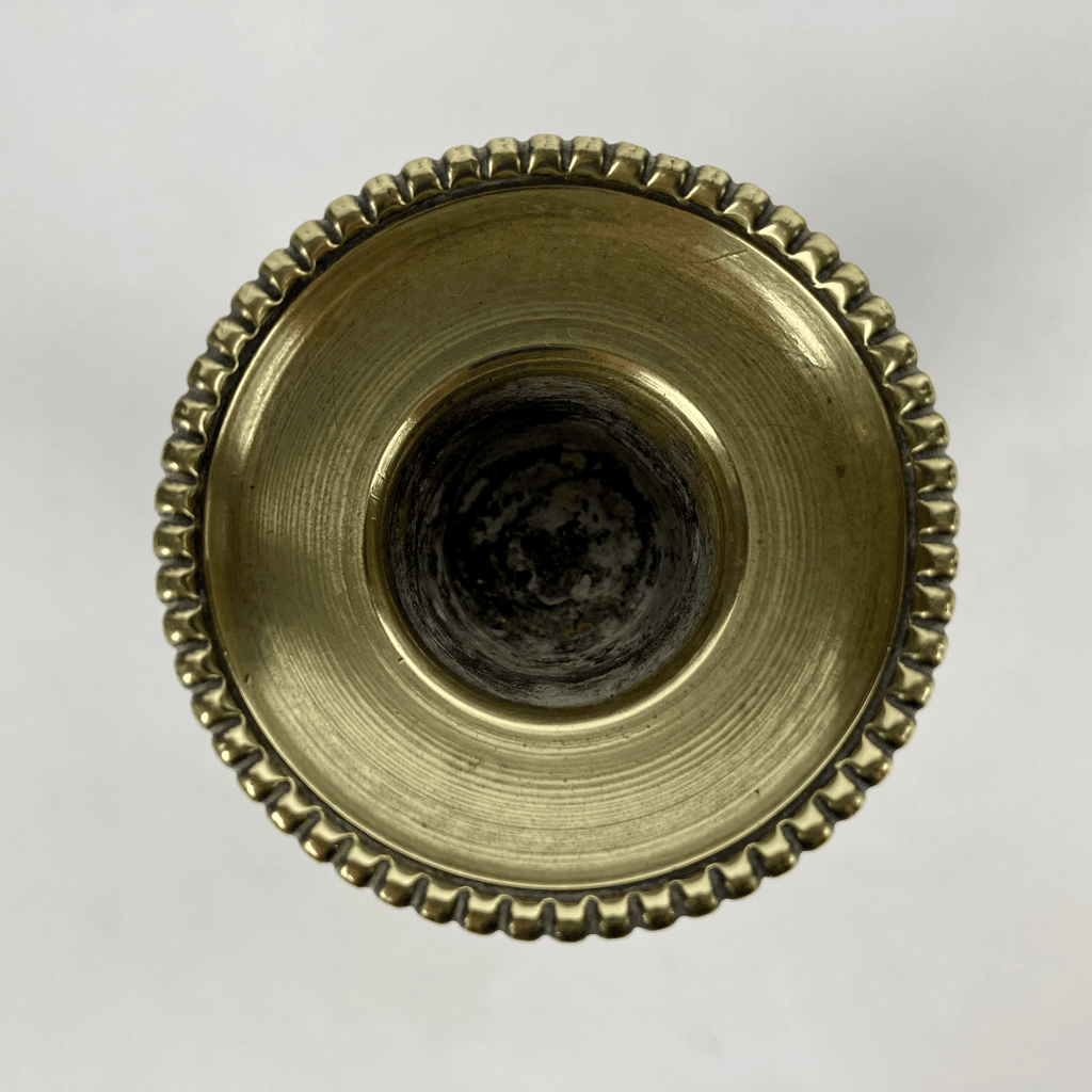 Paire de bougeoirs de voyage XVIII ème en bronze de st. LXVI 