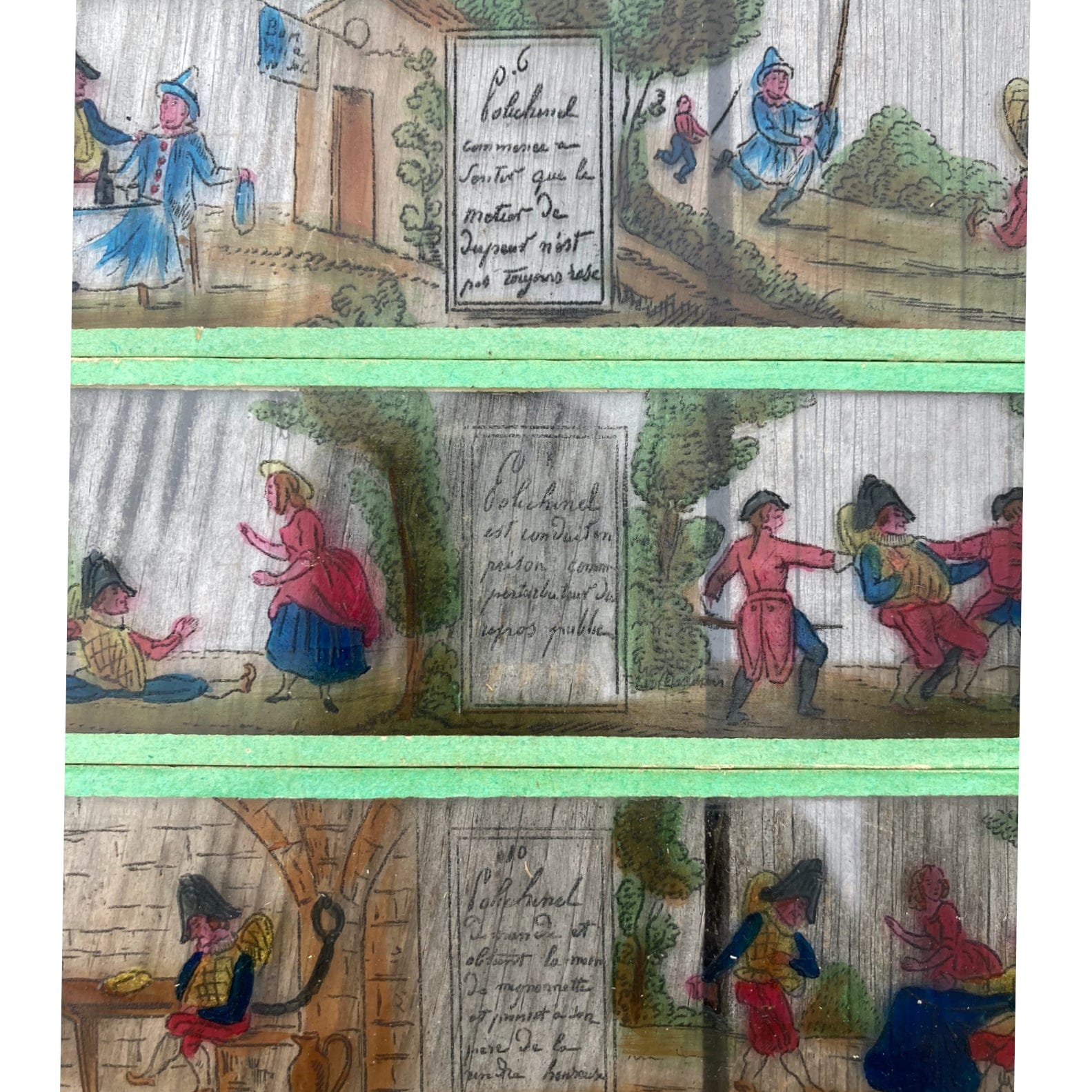 Plaques verre pour lanterne magique