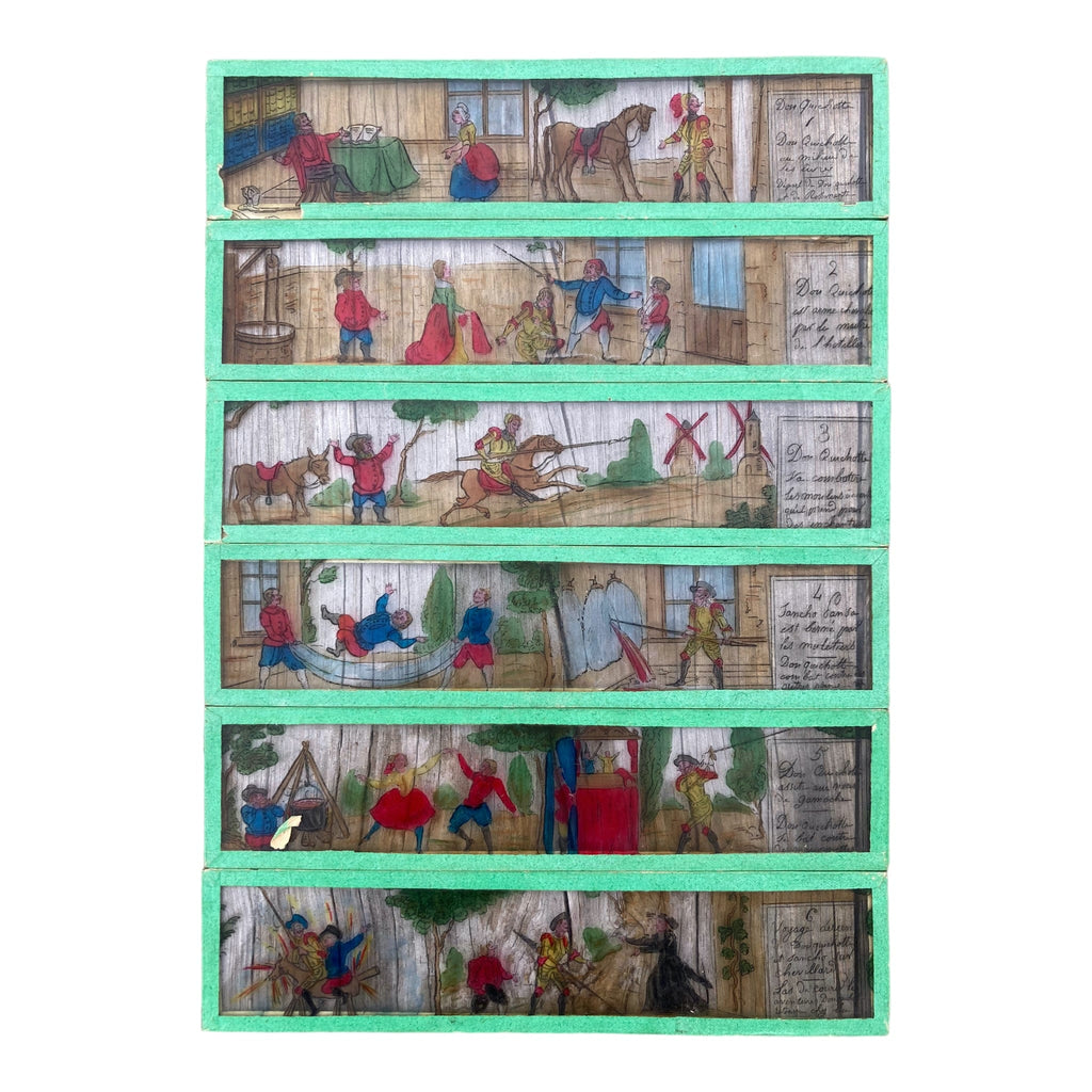 Plaques verre pour lanterne magique