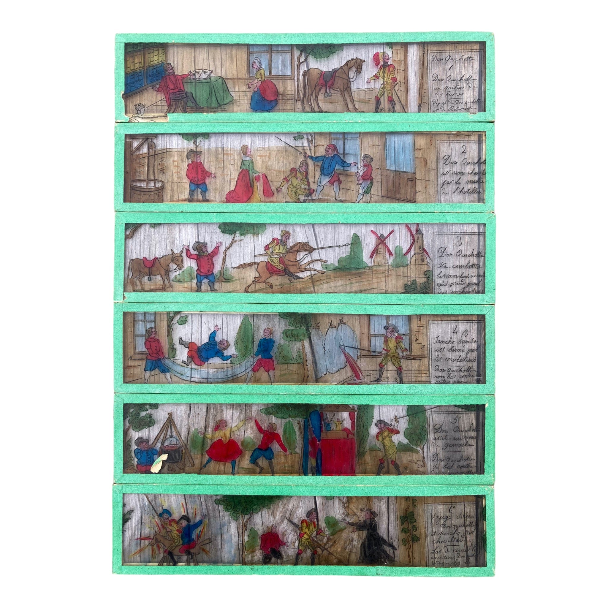 Plaques verre pour lanterne magique