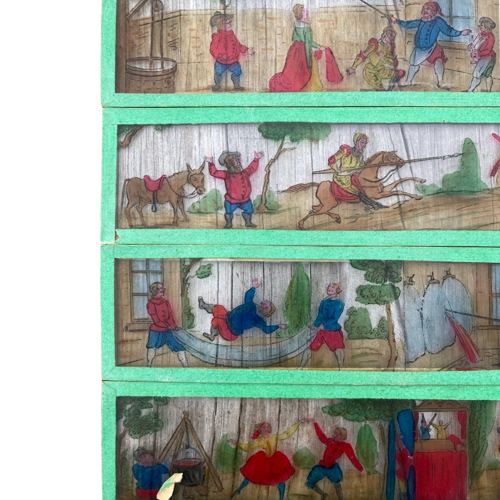 Plaques verre pour lanterne magique