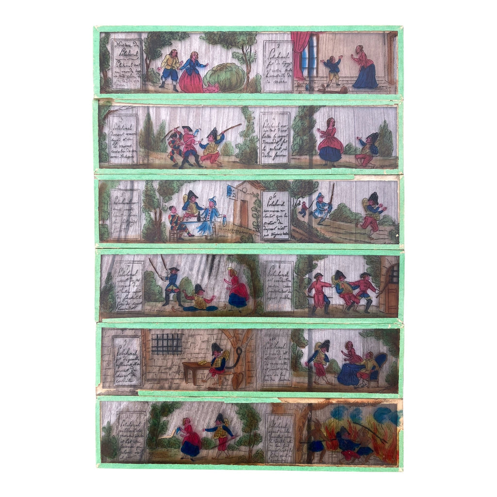 Plaques verre pour lanterne magique