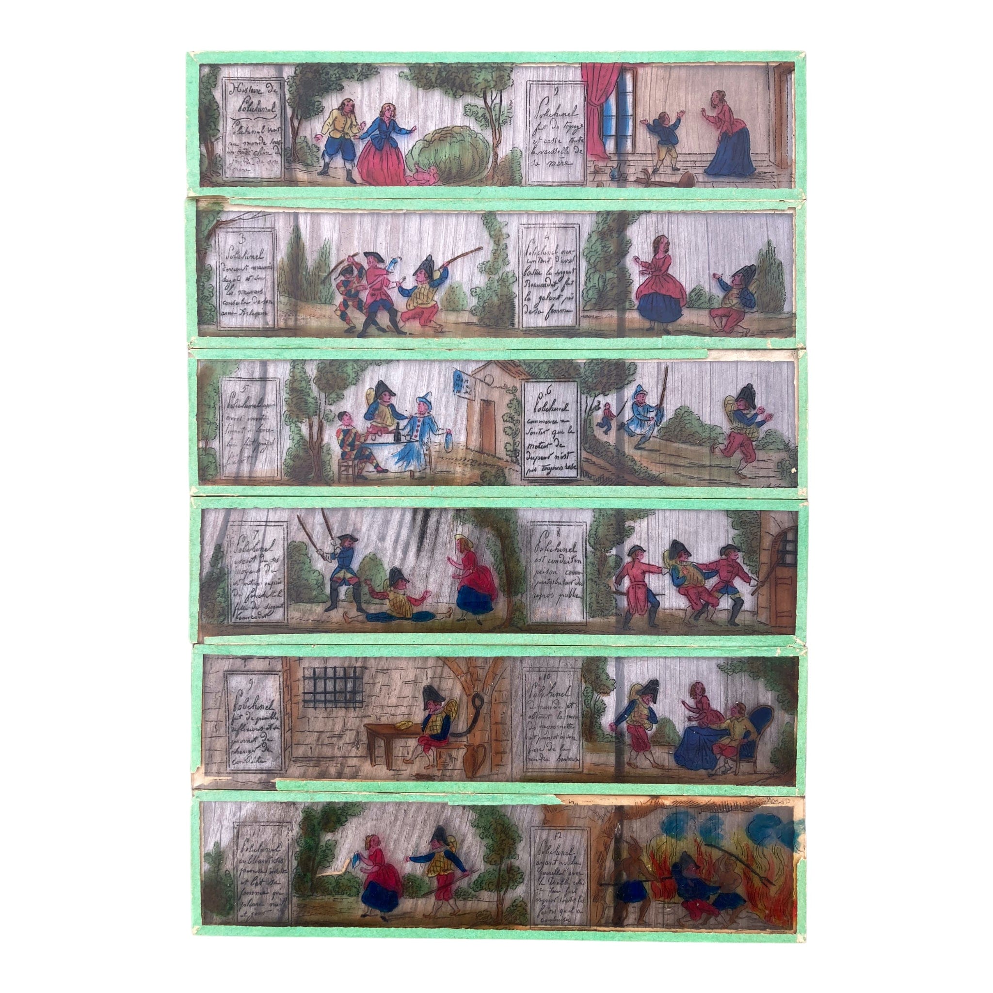 Plaques verre pour lanterne magique