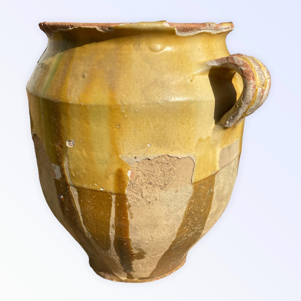 Pot à confit jaune et vert