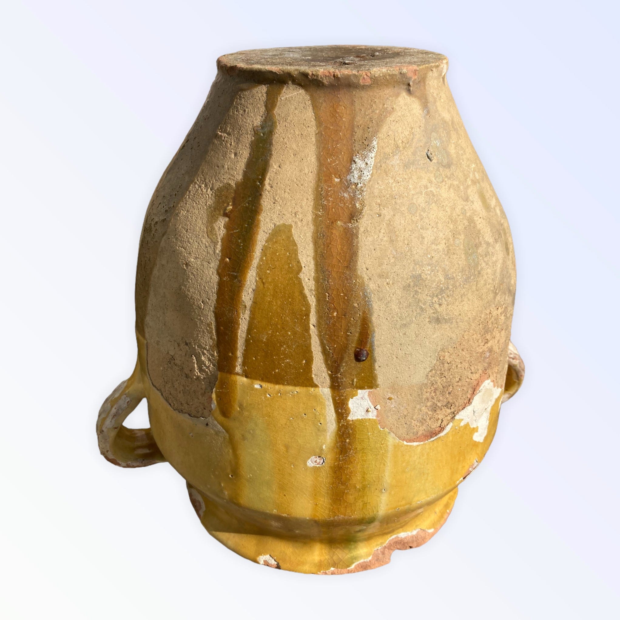 Pot à confit jaune et vert