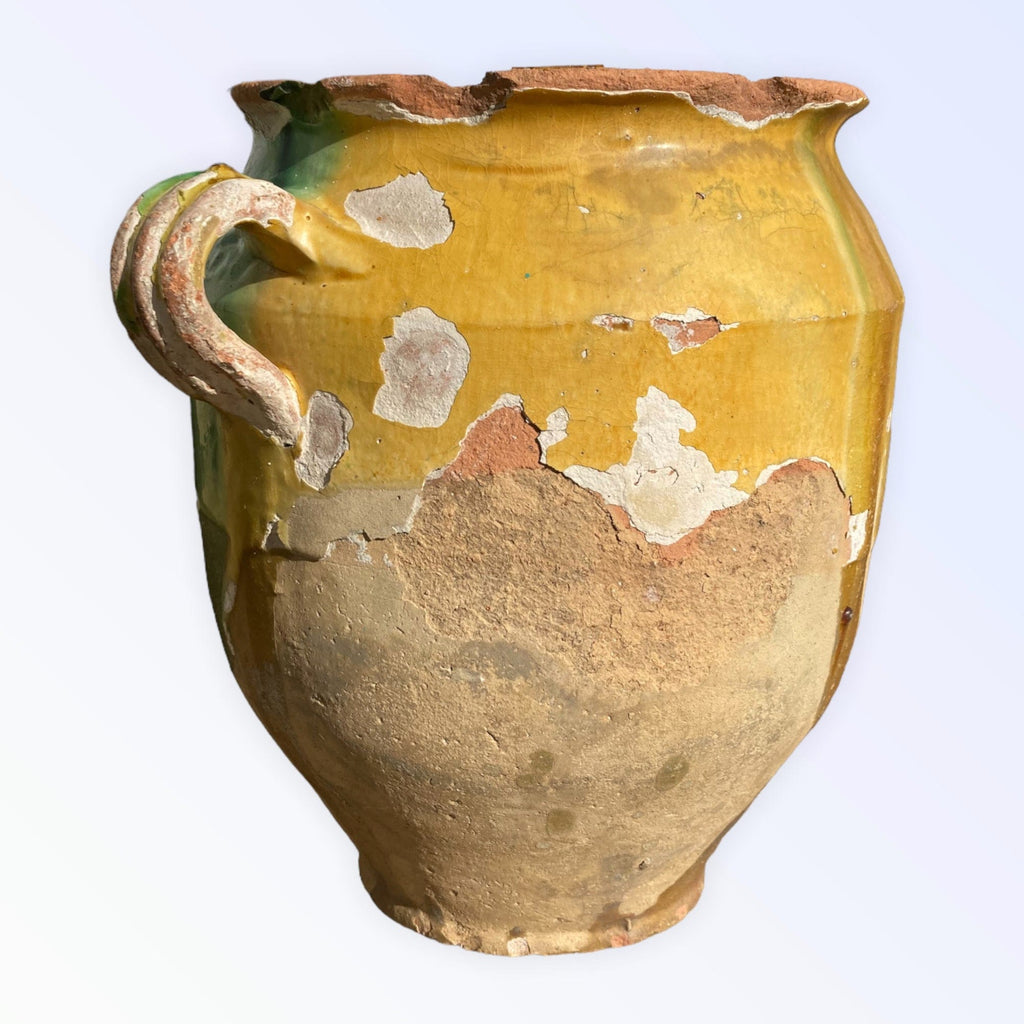 Pot à confit jaune et vert