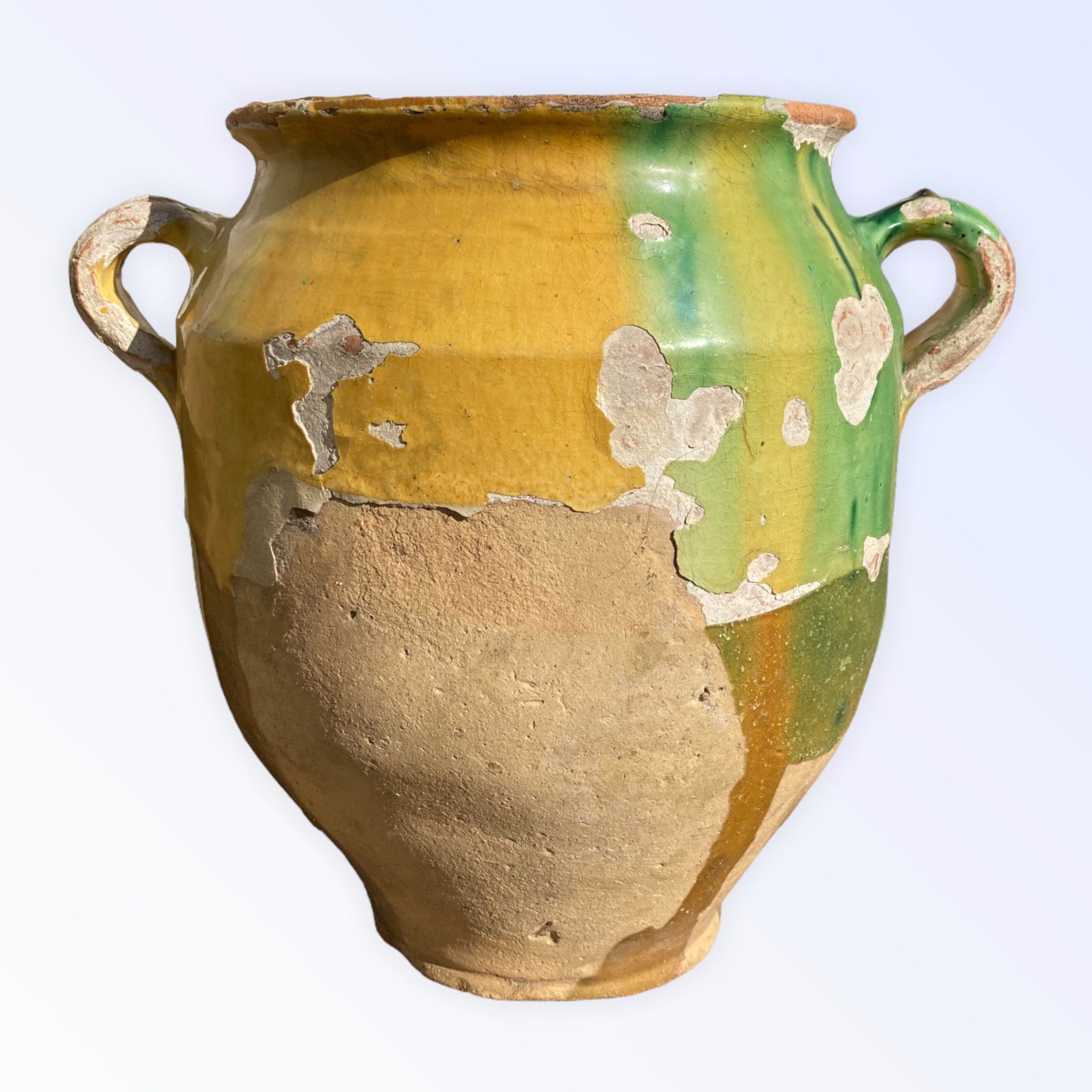 Pot à confit jaune et vert