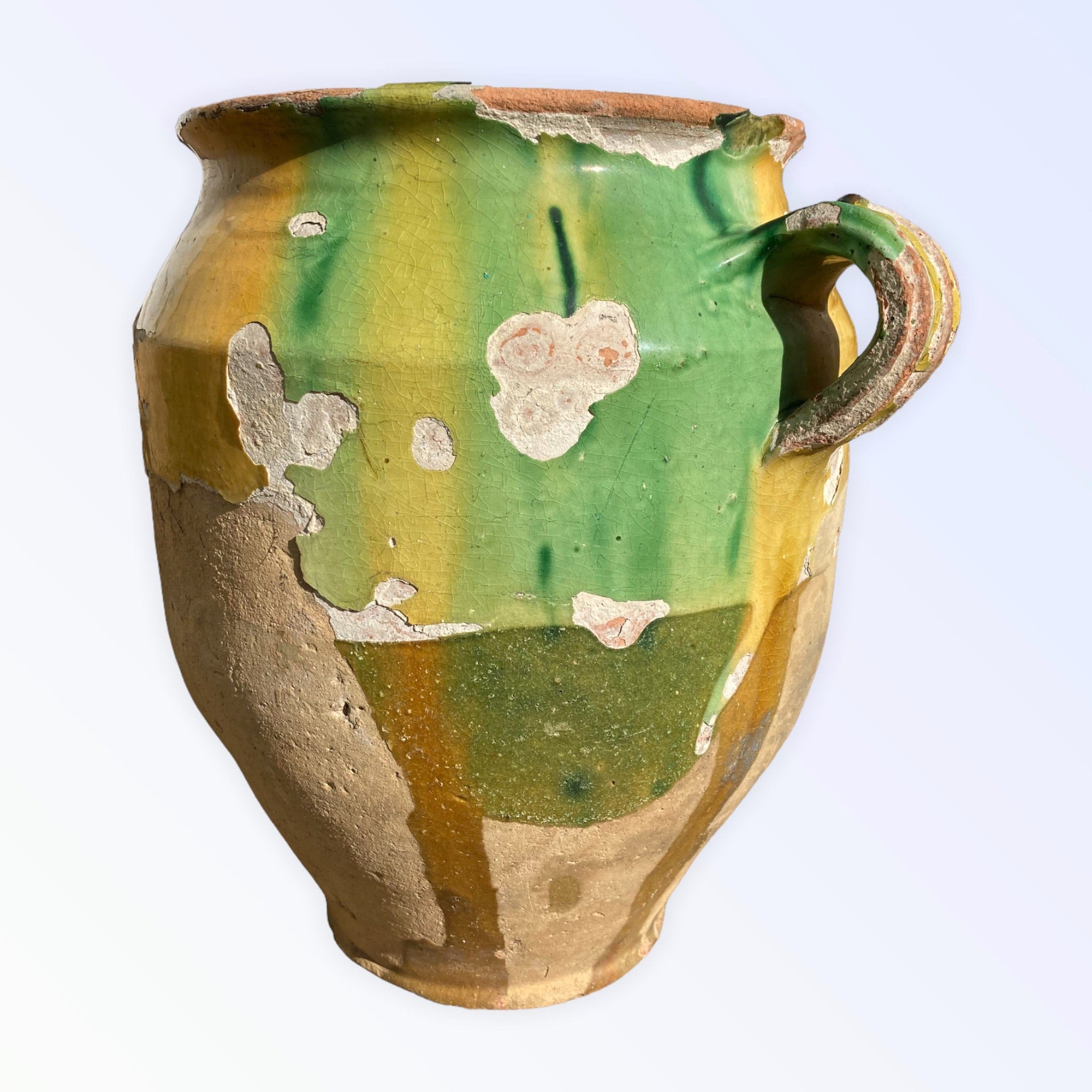 Pot à confit jaune et vert