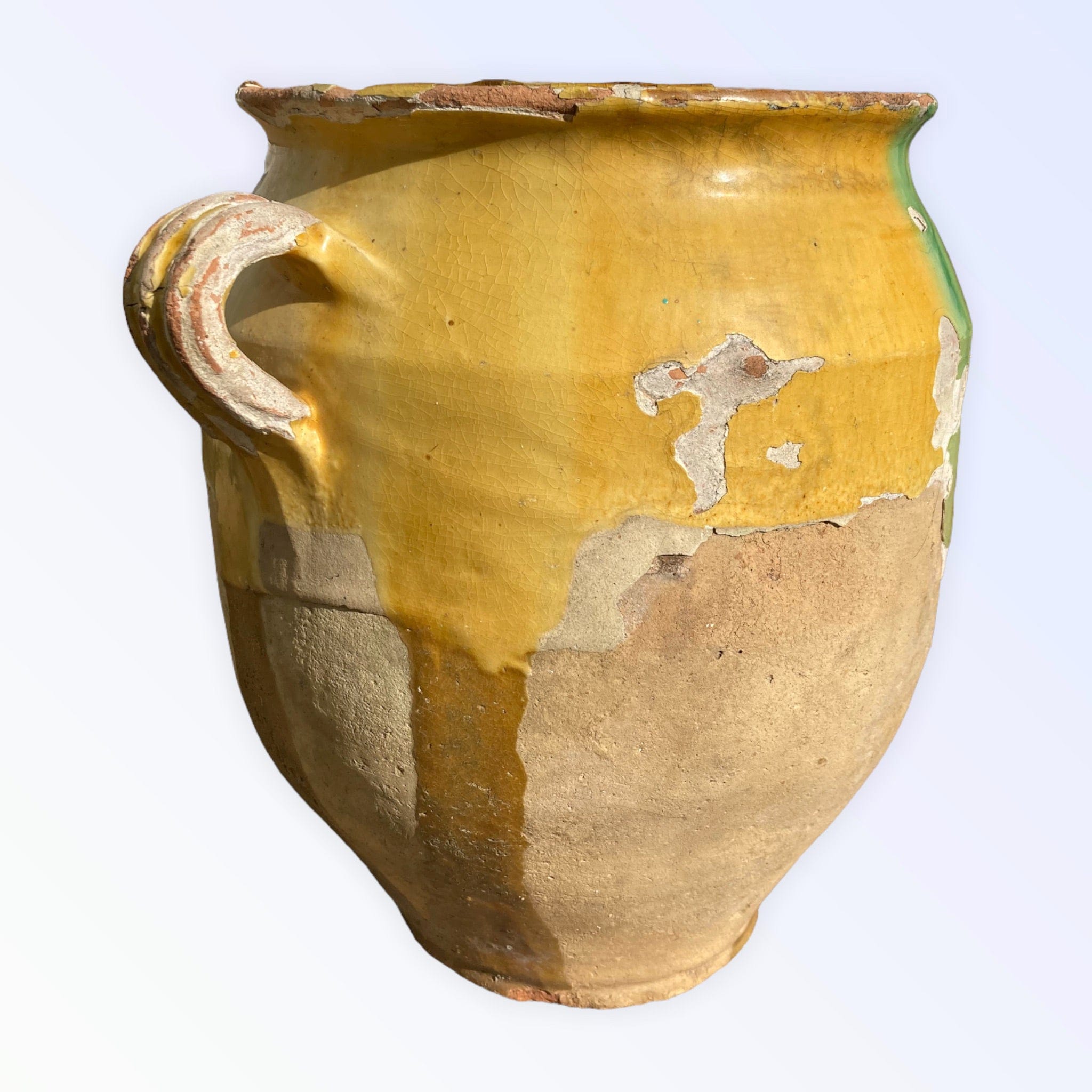 Pot à confit jaune et vert